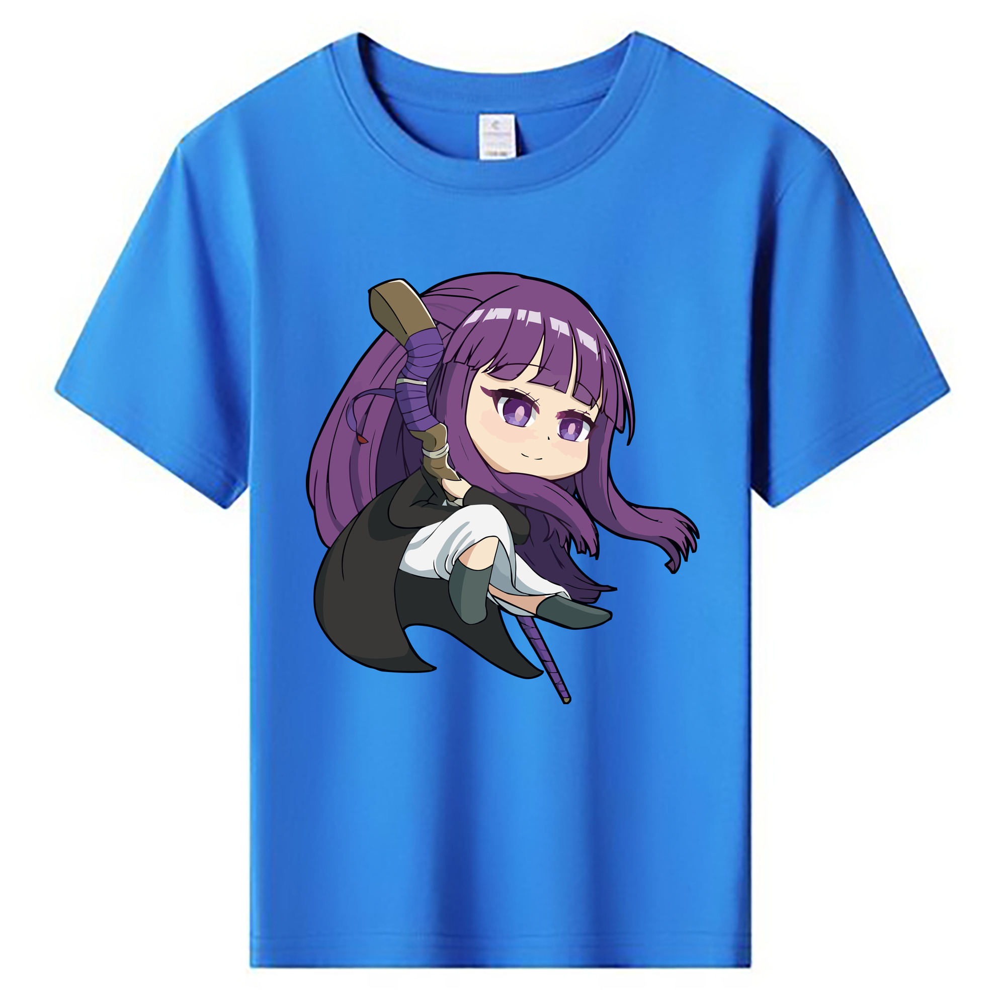 （画像用） 葬送のフリーレン Frieren 綿100％キッズTシャツ（フロントプリント）